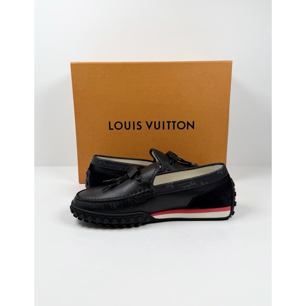 Size 7LV/9US - Louis Vuitton Racer Moccasin Loafers TRIED ON! - Picture 6 of 10